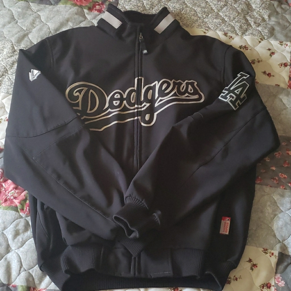 Dodgers majestic black jacket size M